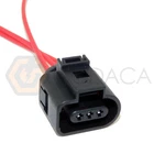 1x Connector 3-way 3 pin for Audi VW Camshaft Sensor 1J0 973 703