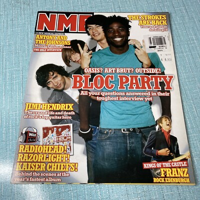 BLOC PARTY NME MAGAZINE SEPTEMBER 17 2005 BLOC PARTY COVER WITH MORE INSIDE UK