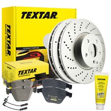 TEXTAR Bremsensatz MERCEDES  CLS-KLASSE CLA OHNE AMG Vorn &Oslash;322mm + WK + CERATEC