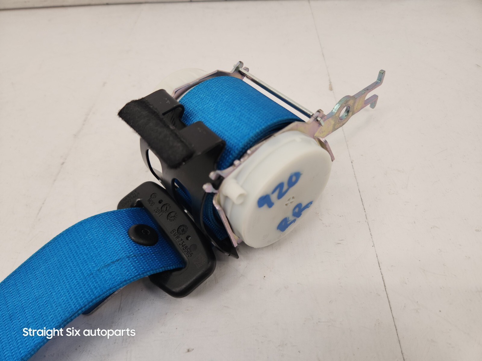 ✅ 14-17 OEM BMW i8 I12 Coupe Rear Left / Right Seat Belt Seatbelt Retractor Blue