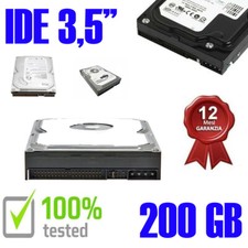 Hard Disk Usato Ide  3,5" 200GB Testato 100% OK Funzionante 1 Anno Garanzia Vari