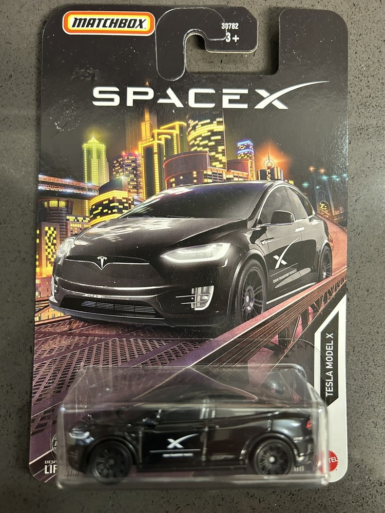 2024 Matchbox Tesla Model X Black Space X 75/100