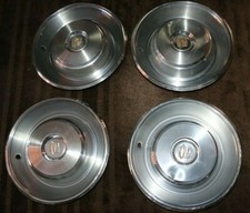 Original Vintage 1965 Cadillac 15 Set Of 4 Hubcaps For Car Nice Original Cond.
