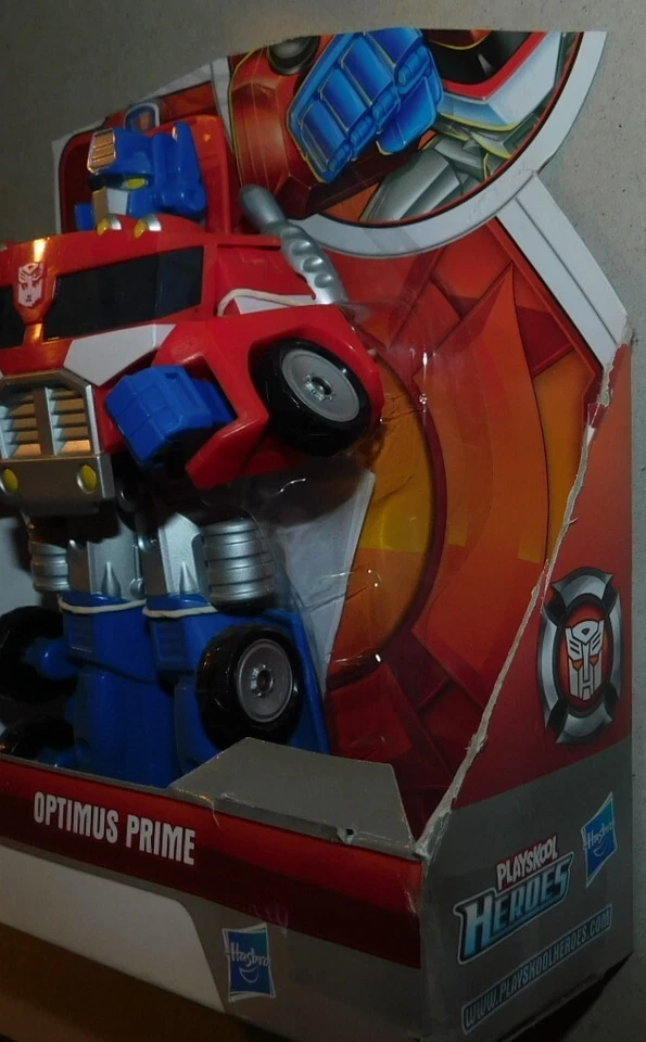 FIGURINE HASBRO PLAYSKOOL HEROES . ROBOT OPTIMUS PRIME TRUCK BOTS COMPLET / 2011 - Photo 4/4