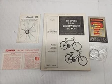 VINTAGE '83 OWNERS MANUAL 10 SPEED 26 IN LIGHTWEIGHT BICYCLE  INSTRUCTIONS SEARS