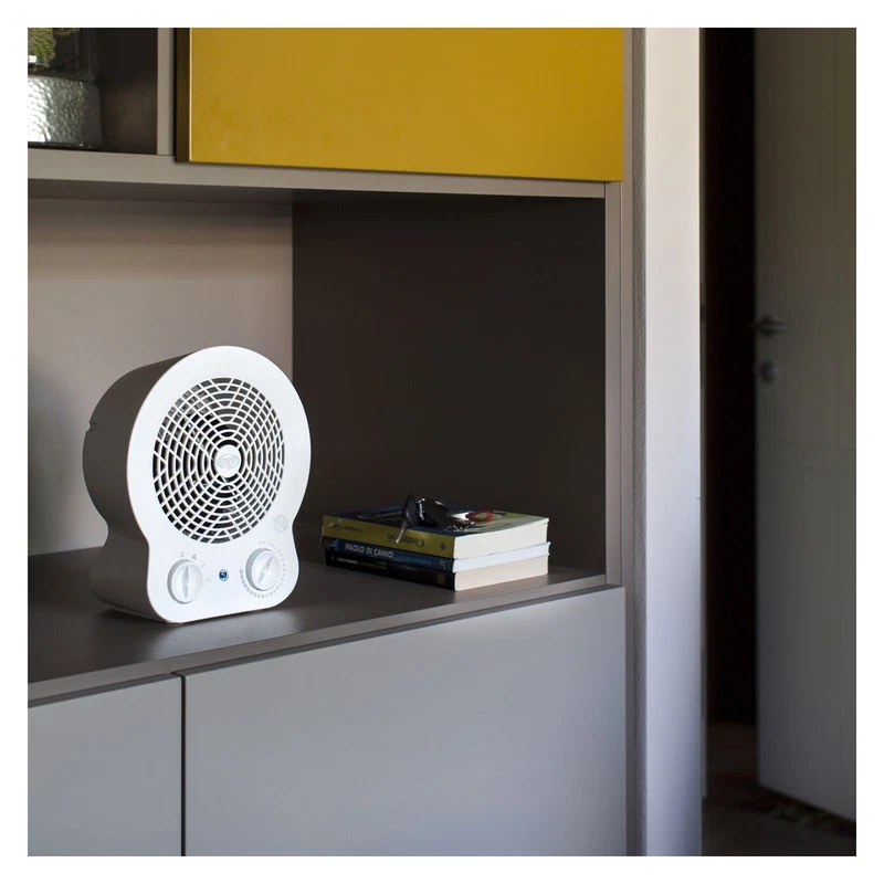 Stufetta Elettrica Termoventilatore ARGO Dori Blu Bianco 2000 W Stufa Casa Bagno, fotografia 4 di 4