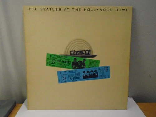 THE BEATLES - LIVE AT THE HOLLYWOOD BOWL UK VINYL LP 1977 RELEASE  EMTV4 EX/VG