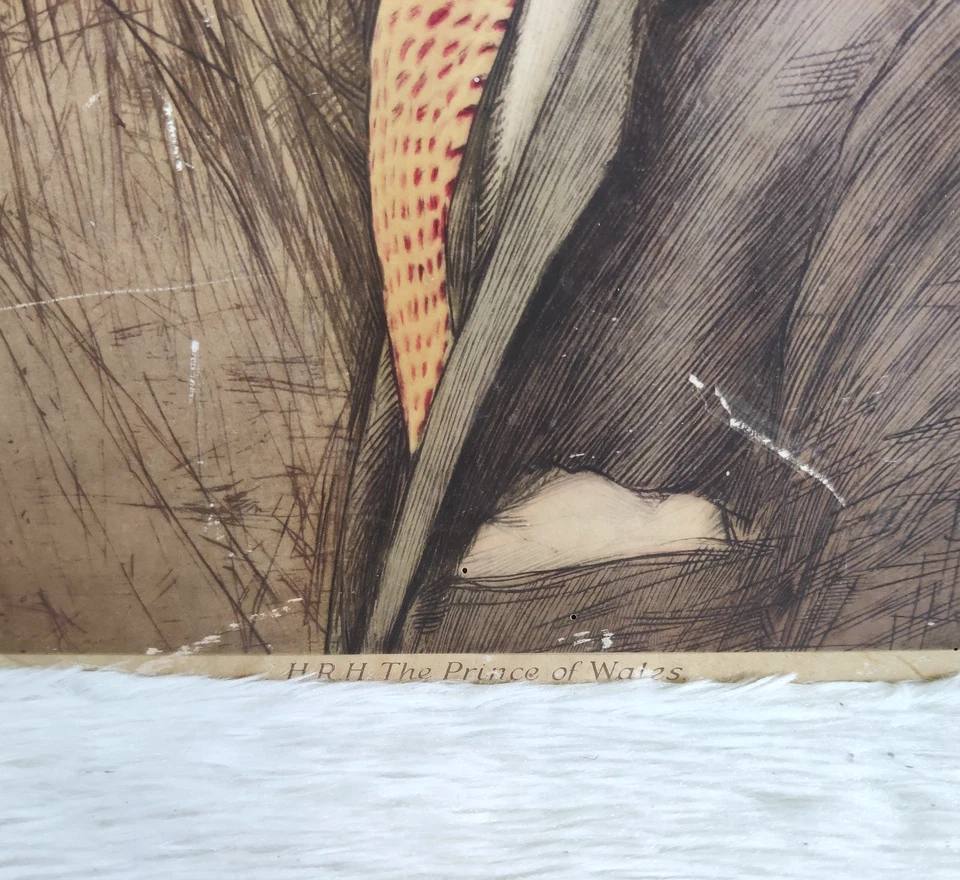 1920s Vintage Huntley & Palmers HRH The Prince of Wales Cardboard Sign PP821 - Image 3 of 4