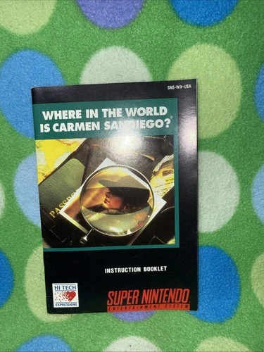 Where in the World is Carmen San Diego - Instruction Booklet (SNES)
