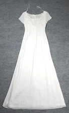 Jessica McClintock Gunne Sax Lace Bridal Dress Women's 3/4 White Underskirt *