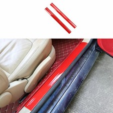 Abs Red Door Sill Threshold Protector Scuff Plate 2pcs For Vw Beetle 2003-2012
