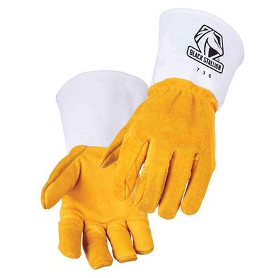 Black Stallion 730 Maximus Cowhide Stick Welding Gloves w/ Pigskin Palm 2X-Large
