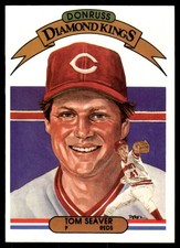 Tom Seaver 1982 Donruss #16 Cincinnati Reds FREE SHIPPING AutographDen