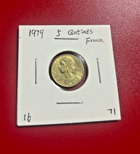 1979 5 CENTIMES FRANCE COIN - NICE WORLD COIN !!!