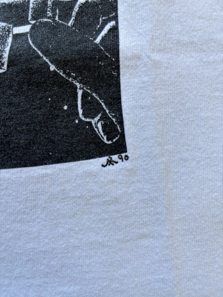 Camiseta de Colección Años 90 Renegade Graphix Camiseta Arte Ciencia Ficción Estilo Escher Puntada Única Foto 3 de 4