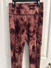 Women’s Victoria’s Secret Burgundy Tie-Die Leggings-Size Small  — photo 2