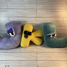 3 Alphabet Lore Stuffed Animal Plush Doll Alphabetic Letter J K L Toys YouTube