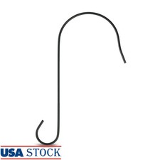Black Metal Bird Feeder Hook Heavy Duty Rust Resistant All Purpose 3 Pack New