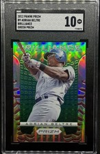 2012 Panini Prizm Brilliance Green Prizm #B9 Adrian Beltre Rangers SGC 10 GEM