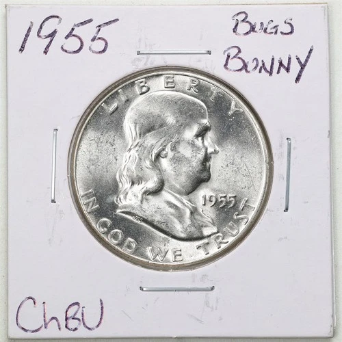 1955 Bugs Bunny FS-401 50C Franklin Half Dollar in Choice BU Condition #6471