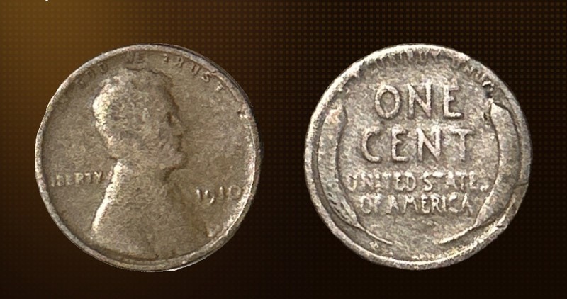 116 Year Old Collectible 1910 US Lincoln Wheat Penny Collectors Collection Coin