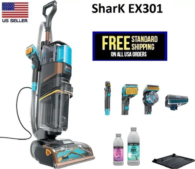 #ad Shark EX301 CarpetXpert Upright Carpet Rug Upholstery Cleaner w Stain Strike $228.95