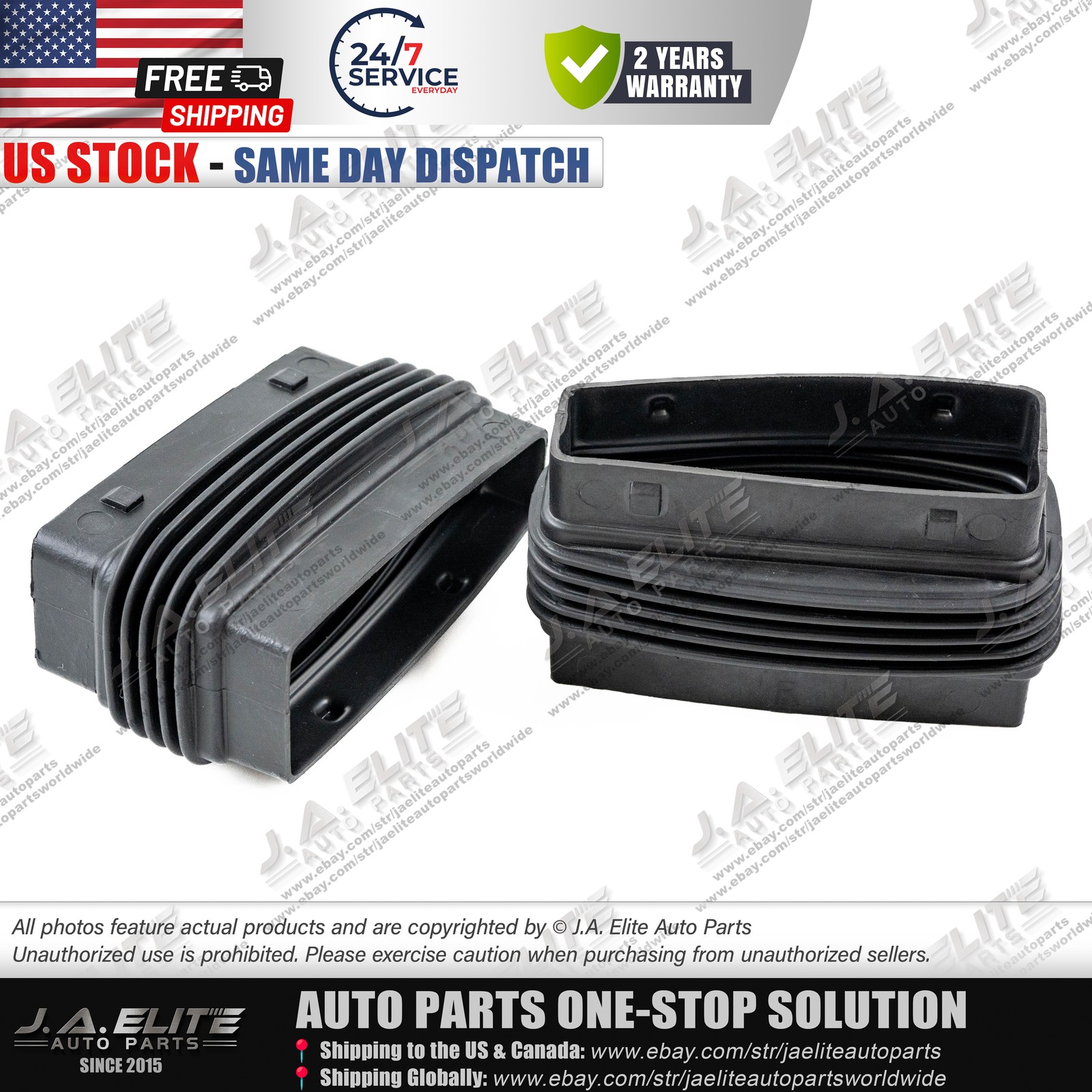 2pcs Upper Left Right Air Intake Sleeve for Maserati Quattroporte Ghibli