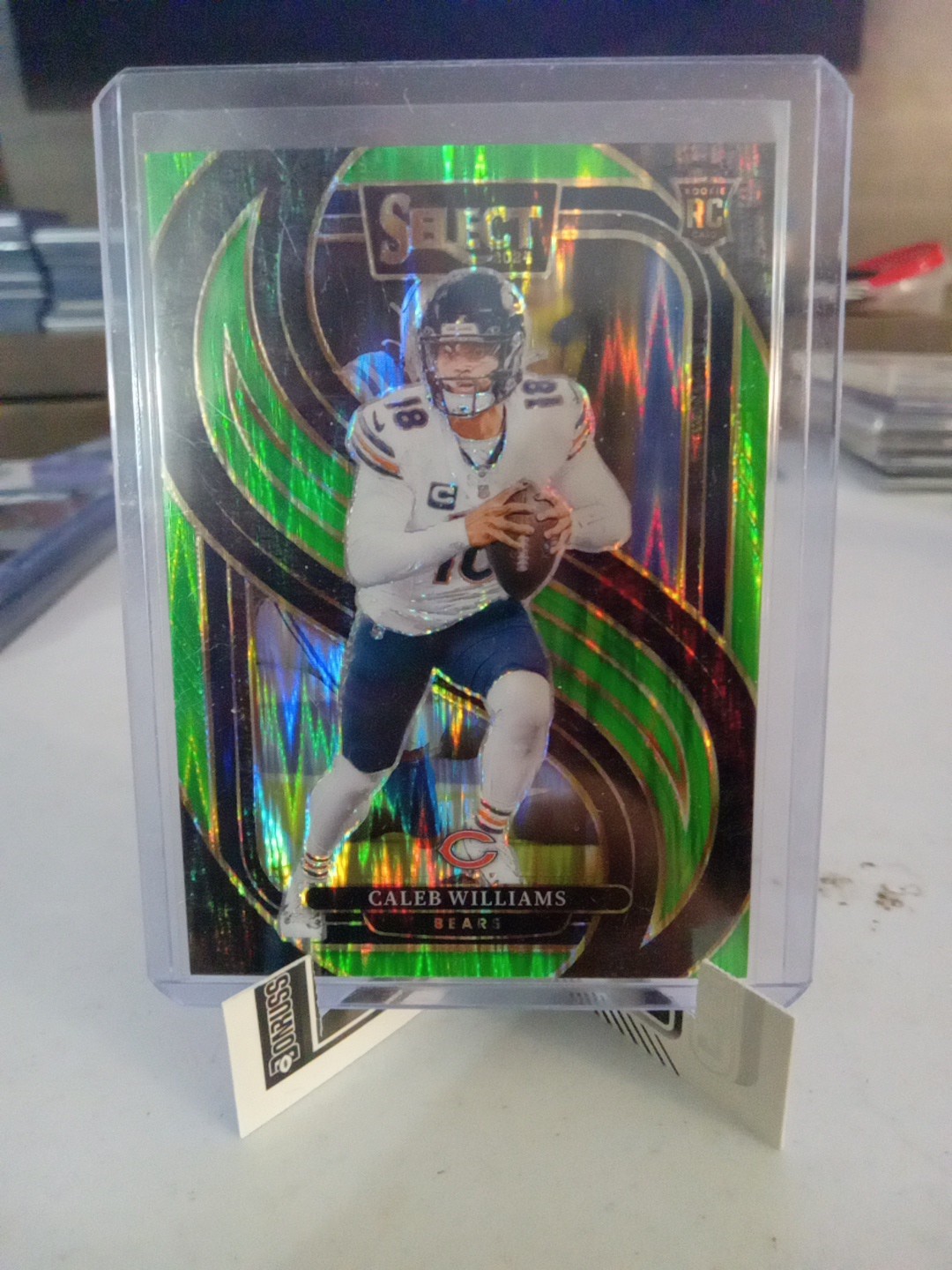2024 Panini Select CALEB WILLIAMS RC #114 Premier Level Neon Green Prizm /499