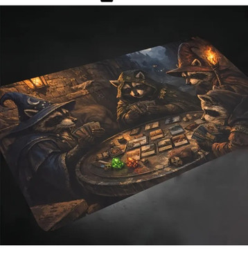 Trash Panda Wizards TCG Playmat Rubber Non Slip MTG Pokemon Yugioh 60x35cm