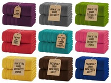 2X Big Super Jumbo Bath Sheet Towels 100% Egyptian Cotton Large Jumbo Bath Towel