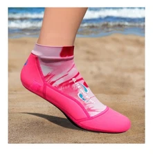 NEW ELITE SAND SOCKS -Pink Burst for Beach Volleyball or Sand Sports - Small