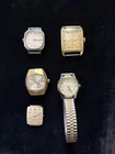 Vintage Women’s Watch Lot Timex Elgin Untested Parts Or Repair Lot of 5