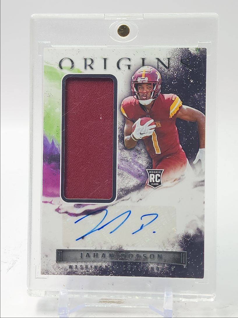 Jahan Dotson Panini Origins #164 Jumbo Patch Autograph