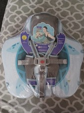 Mambobaby Non-Inflatable Baby Float 3-24 Mnts Blue with Canopy and Foot Rest