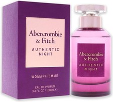ABERCROMBIE  FITCH Authentic Night Women Lasts 36 Hrs Female Perfume 100ml EDP