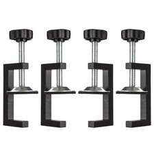 4 PCS 2 Inch C Clamps Heavy Duty Aluminum Carbon Steel Desk Table Woodworking