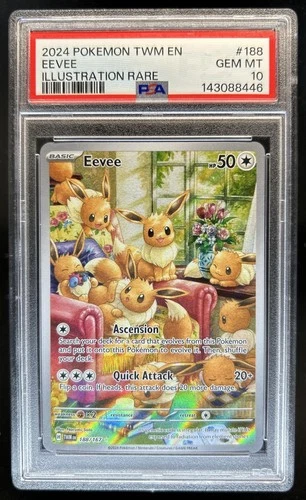 2024 Pokemon Twilight Masquerade Eevee #188/167 PSA 10 GEM MINT