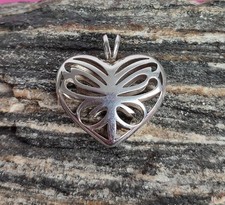 Toller Kettenanhänger , 925er Silber ,  Herz , Jette , ca. 3,3 x 3,3 cm