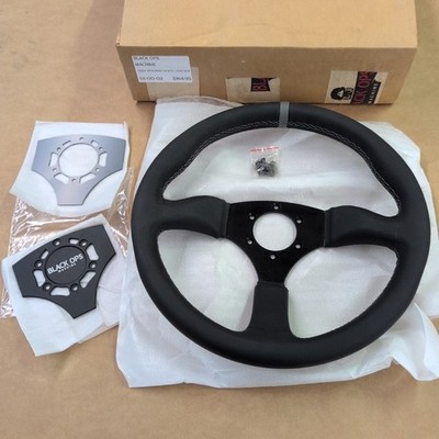 Black Ops Machine Deep Leather Steering Wheel --Polaris/Can-Am - FREE SHIP! 