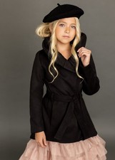Joyfolie Girls Neve Black Jacket Size 6 Stylish Warm Outerwear