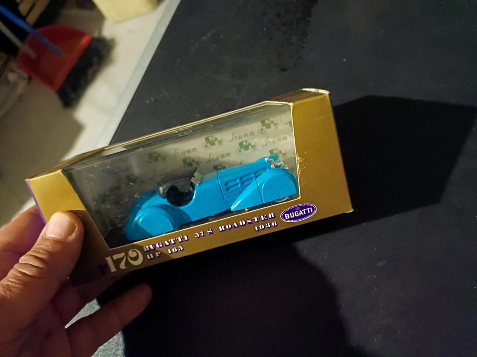 BRUMM ORO 170 BUGATTI ROADSTER HP 165 1938 SCALA 1:43 CON SCATOLA BOX - Immagine 3 di 3