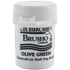 Brusho Crystal Colour 15g-Olive Green - BRB12-OG