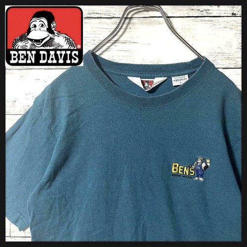 Ben Davis Embroidered Logo Gorilla T-Shirt Short Sleeve Used Japan - Picture 1 of 10