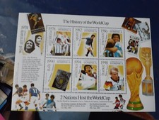 commonwealth of dominica history of the world cup minisheet mint