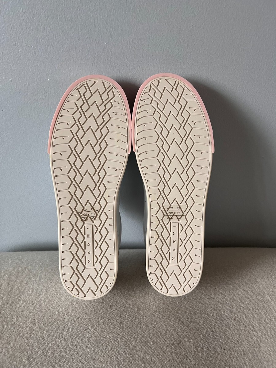 Marni Dada Bumper Sneakers - Size 44 - White Pink Leather