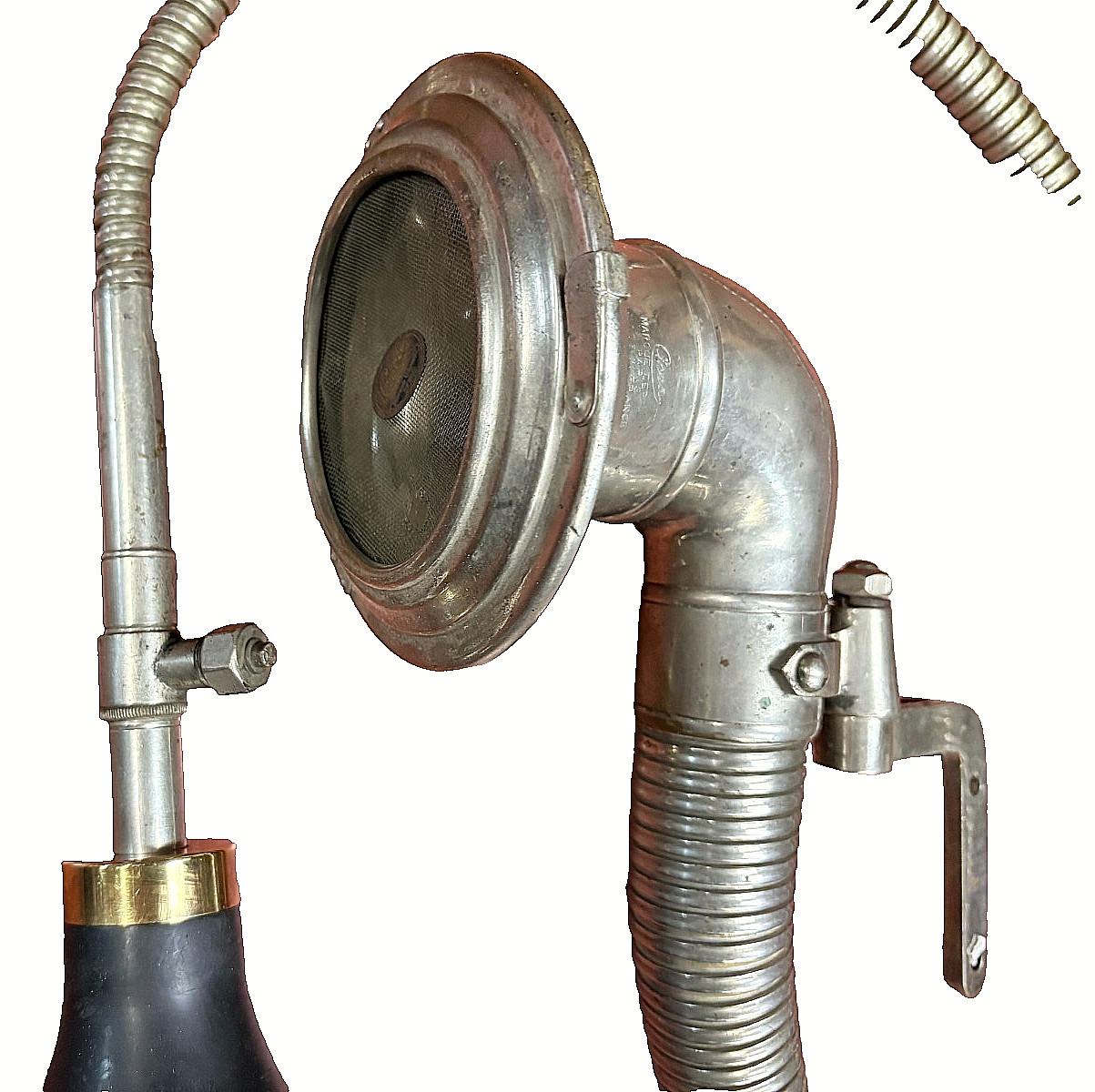 EARLY ROLLS ROYCE BRASS BULB HORN - BOA CONSTRICTOR - CICCA