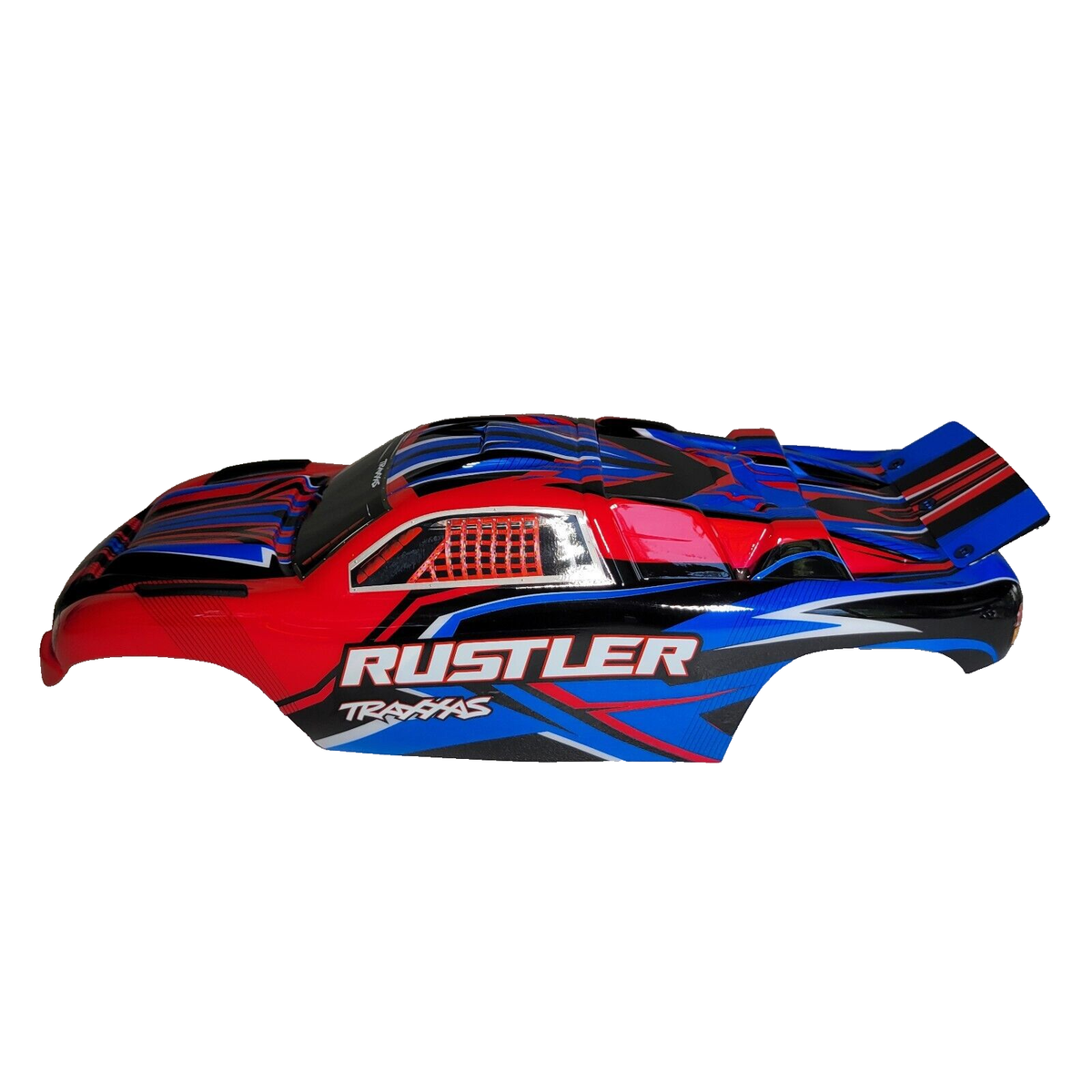 Fits Traxxas Rustler 2wd Clipless Body Factory Painted Red Blue
