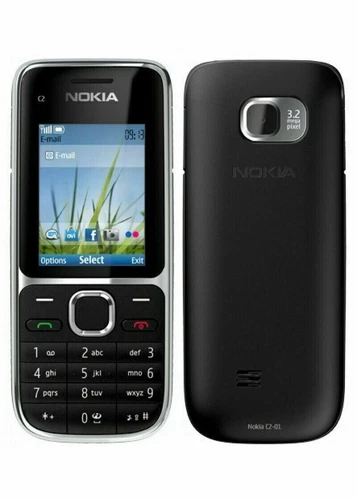 Téléphone portable Qriginal neuf Nokia C2-01 compatible avec les données GSM - noir or débloqué - Photo 1/12