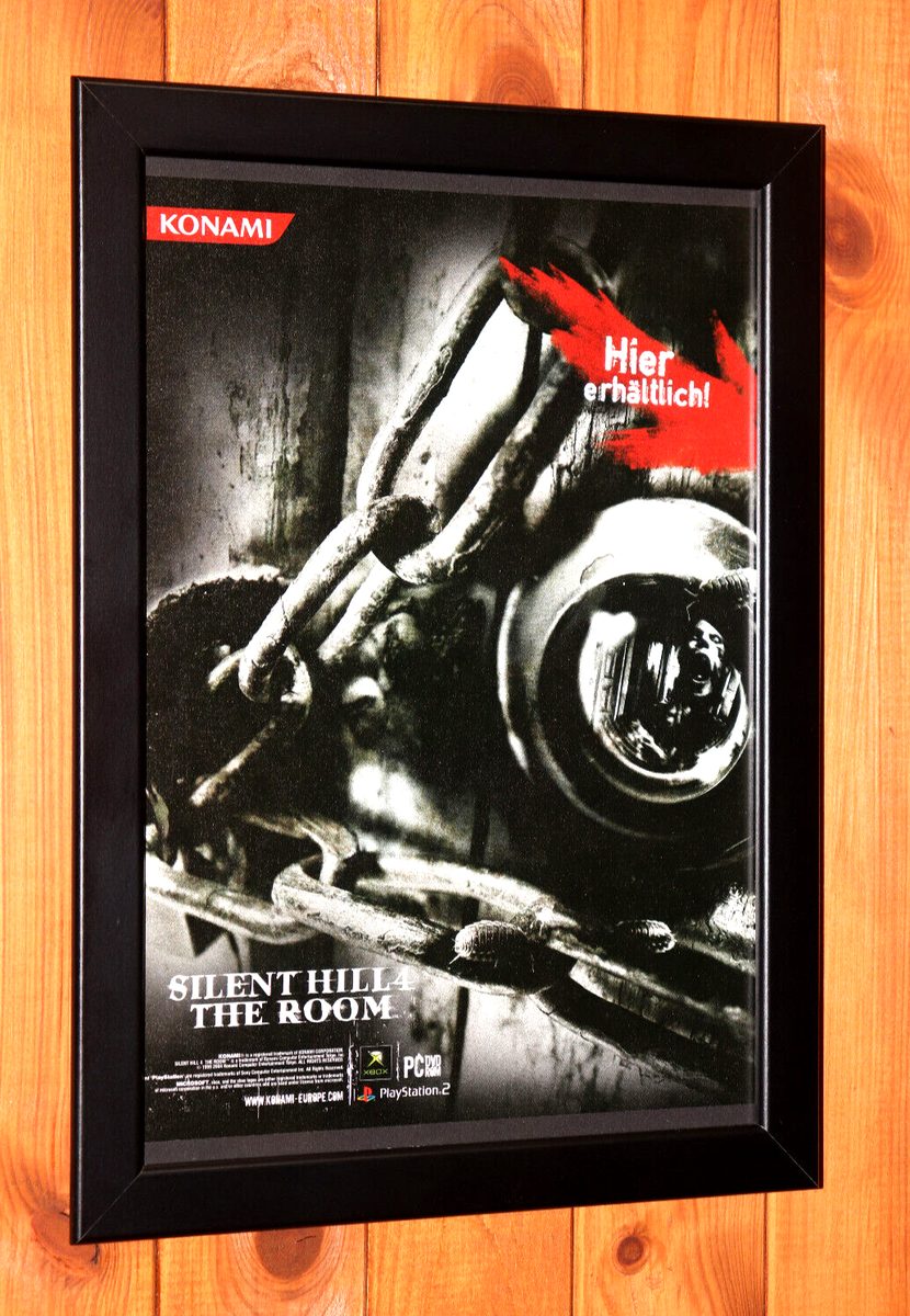 Silent Hill 4 The Room Konami PS2 Xbox Old Promo Small Poster Ad
