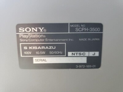 PlayStation SCPH-3500 Console system Only Sony Playstation 1 PS1